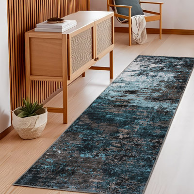 Tapis colorés et lavables abstraits pour couloir, chambre à coucher et salon