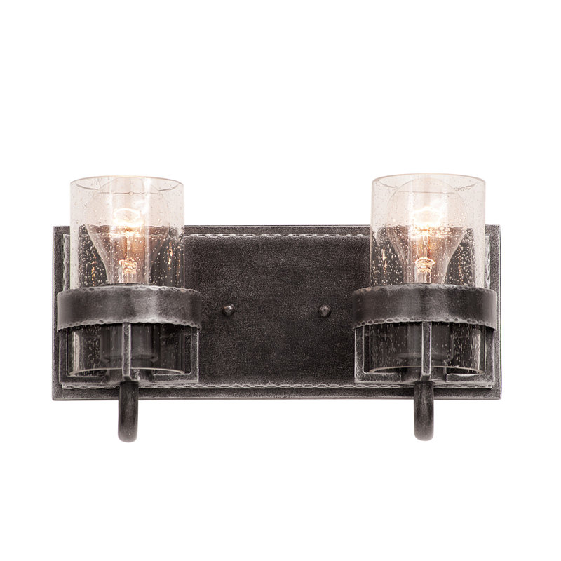 Vintage Iron Dual Light Swing Arm Sconce