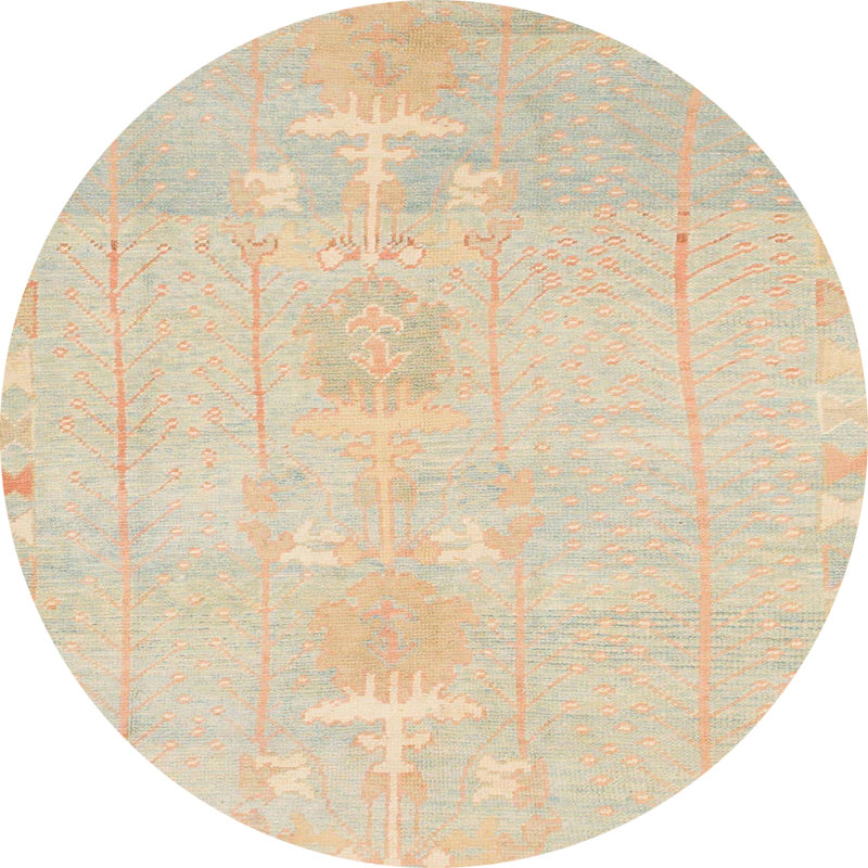 Abstract Indoor Rug, Round 7'
