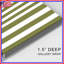 Vertical Olive Stripes Canvas Gallery Wrap in Many Sizes-1565645005