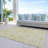 Machine Washable Indoor/Outdoor Xhevrie Gold Rug-400164246