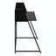 Bureau d'ordinateur, bureau personnel, ordinateur portable, tablettes de rangement, métal Worke, contemporain, moderne-1031142583