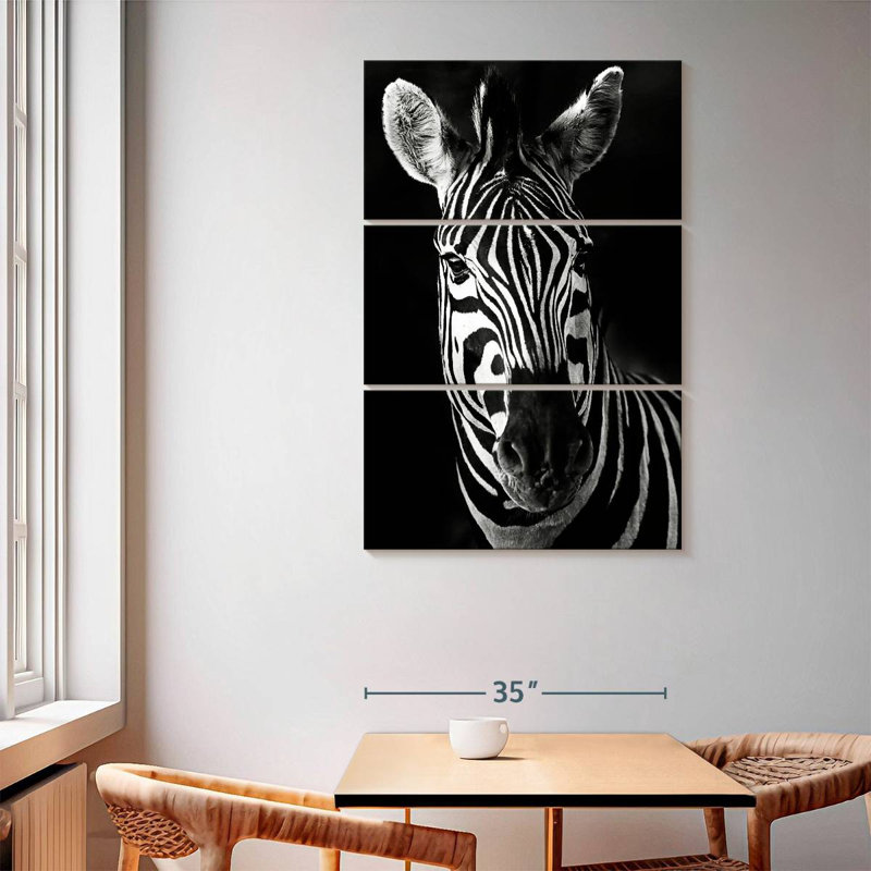 Brampt Serious Zebra, 65" H x 42" W