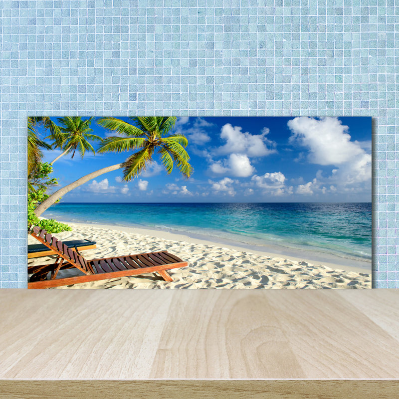 50cm W x 100cm L Glass Peel and Stick Panel