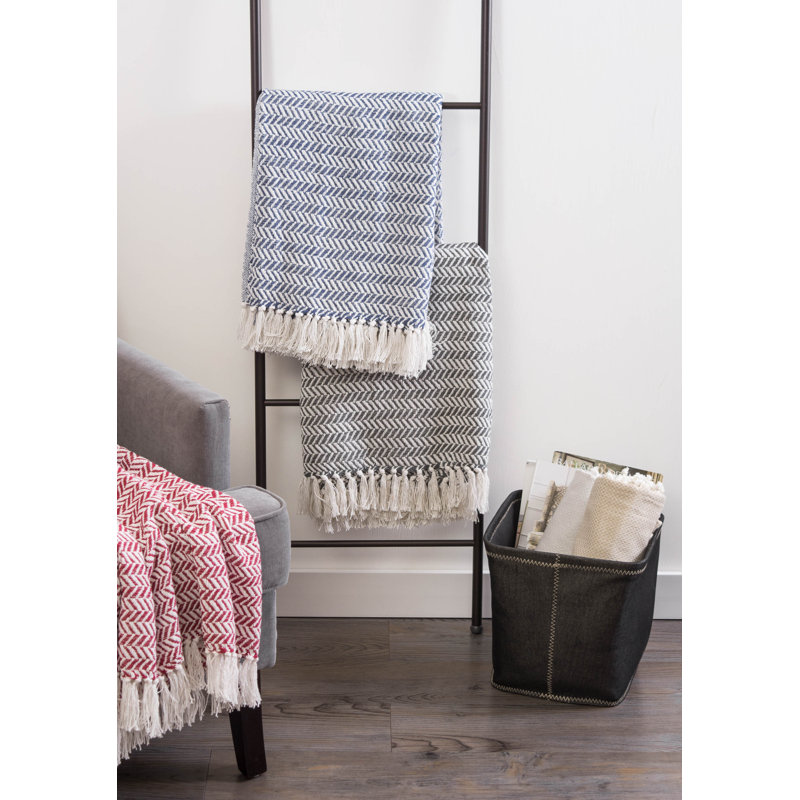 Hand Woven Throw Blanket, Mineral