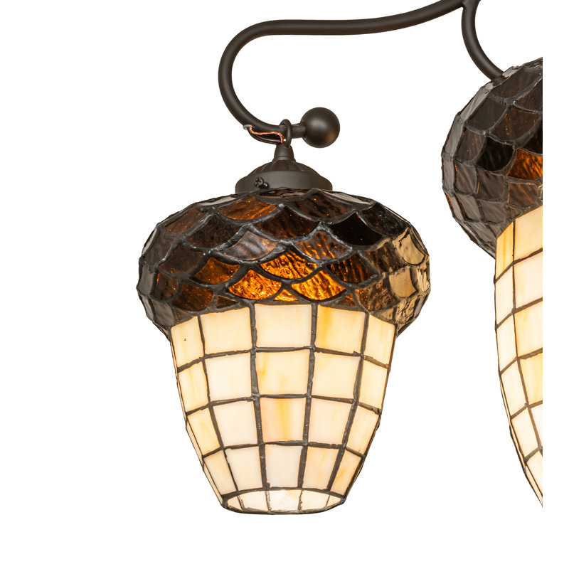 24" Wide Acorn 4 Light Chandelier