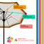 Auvent de remplacement universel pour parasol Arpita