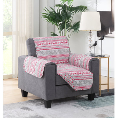 Polyester T-Cushion Armchair Slipcover