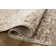 Sorrento Oriental Machine Made Polyester Area Rug in Bark/Natural