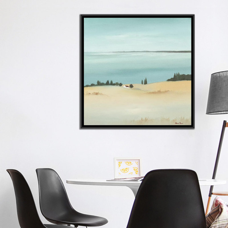 « day break ii », impression sur toile, H 18 po x l 18 po x P 1,5 po, Toile avec cadre flottant noir, Pas de tapis