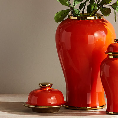 Petit pot à gingembre Arancio
