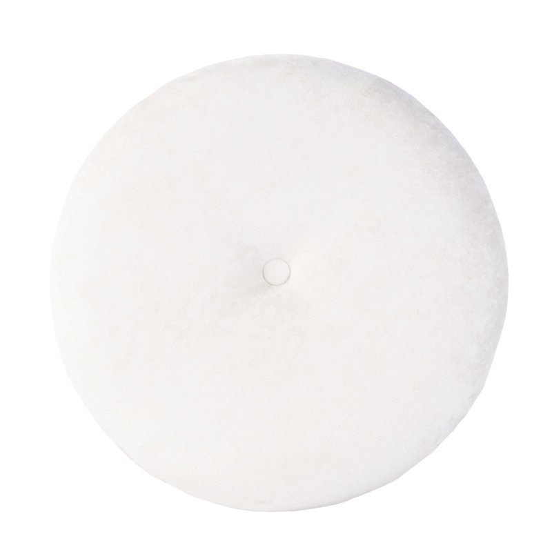 Bernadette Upholstered 18"W Vanity Stool, Blue, White