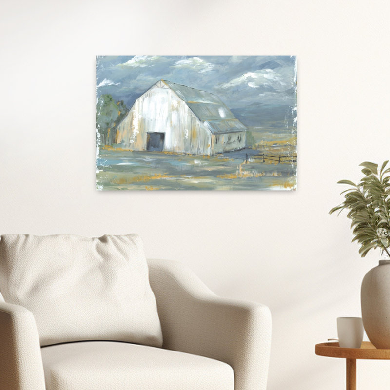 Architecture de paysage contemporain abstrait au début du printemps, H 16 po x l 24 po