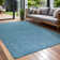 Waikiki Aqua Blue Indoor / Outdoor Rug