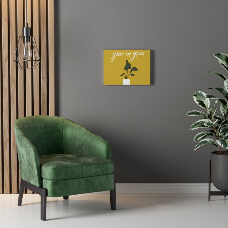 Grown In Grace - Wrapped Canvas Print, 28cm H x 36cm W