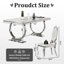 Ensemble de table de salle à manger de luxe 5 pièces avec 4 chaises en cuir-982980518-982980505-982980519