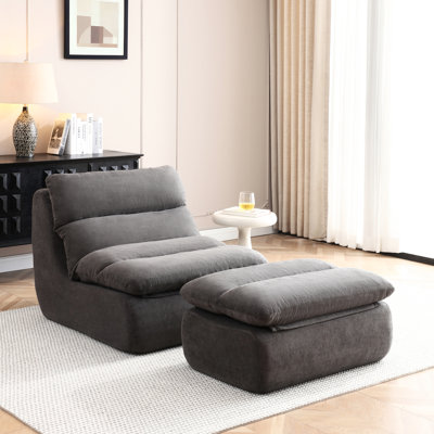 Fauteuil à billes jaune de 32 po avec revêtement rembourré pour le salon, cou et hanches ergonomiques, dortoir en mousse haute densité, structure avec support pour les hanches, résilience