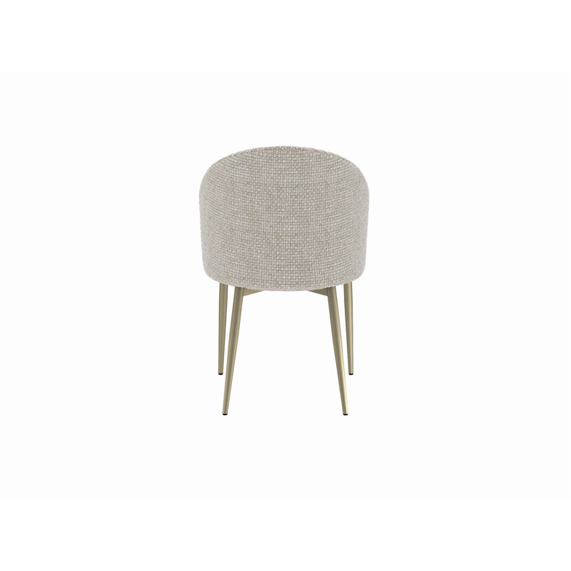 Ensemble de 2 chaises d'appoint Cora Champagne, Champagne