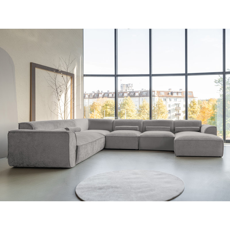 Flex Felix 8 Seater Corner Sofa , Left Hand Facing, Grey
