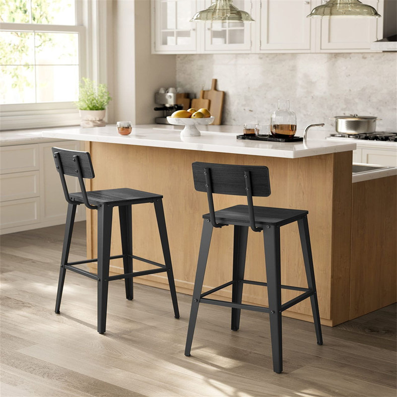 Counter Stool with Metal Frame