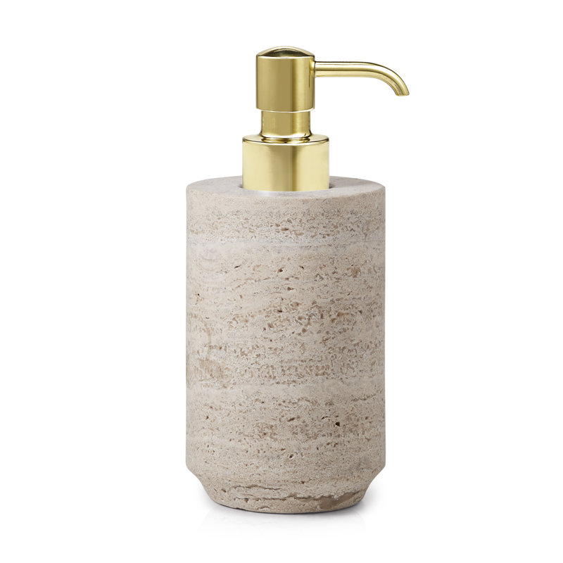 Distributeur de savon Aztec, Laiton non plaqué
