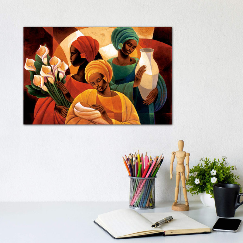 Caress by Keith Mallett - Wrapped Canvas Print, 66.04 cm H x 45.72 cm W x 3.175 cm D
