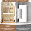Organisateur de rangement portatif pour garde-robe, commode à vêtements, 6 portes magnétiques, 6 cubes et 2 tringles, 6 cintres