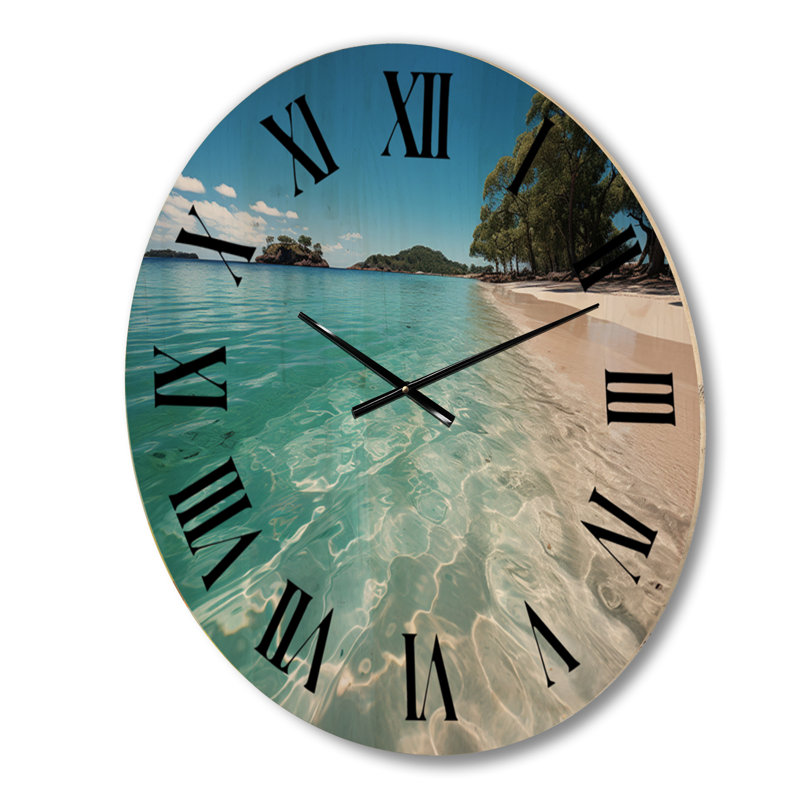 Horloge murale Whitehaven Beach Whitsunday I, Grand