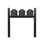 Balmoral Triple Mount Mailbox /w/ Pyramid Caps & Personalized Door Medallion (3 Mailboxes, Tri-Mount Rack, 3 Medallions)
