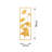 Hand-Painted Decorative Metal Wall Accessory, 12.6 x 35.4 inches | 100% Metal Construction (Thickness: 0.06 inches) | Unique Color Variations, Easy Wall Mounting | Perfect for Home Decor & Modern Aesthetics