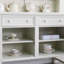 Table de buffet en bois massif de forme exquise