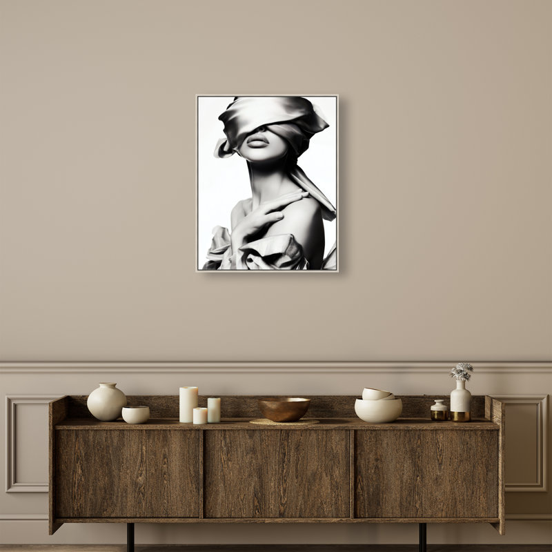 Blinded Grace I Print by Oliver Gal, 25"H x 31"W, Silver Floater Frame