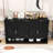 Farmhouse Sideboard with 3 Drawers, Adjustable Shelves and Open Storage-796955836