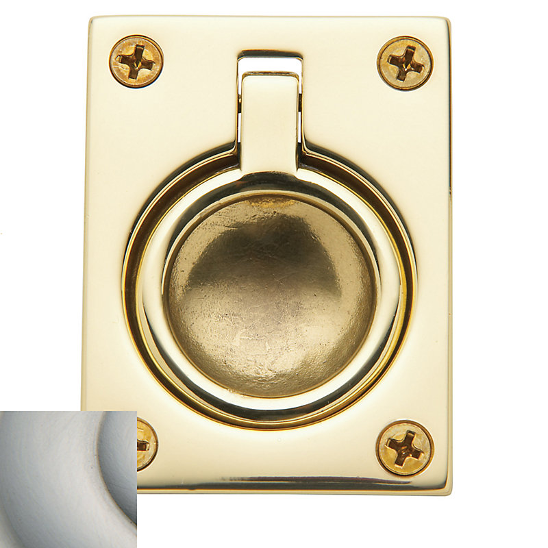 Flush Center Ring Pull, Satin Nickel