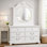 Commode double 6 tiroirs avec miroir Otta