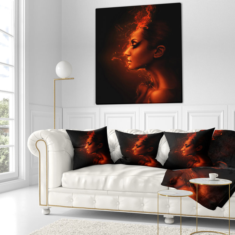 Coussin De Tête Femme Brûlante