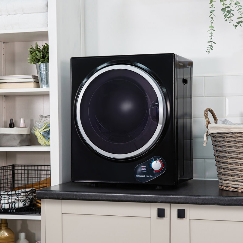 Russell Hobbs Rh3vtd800b 2.5kg Compact Vented Tumble Dryer In Black