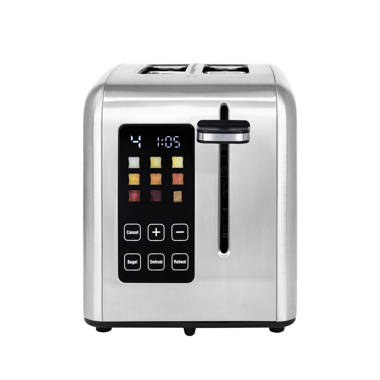 BUYDEEM 4-Slice Toaster, Extra Wide Slots, Retro Stainless Steel with High  Lift Lever, Removal Crumb Tray, 7-Shade Settings DT-6B83S - The Home Depot