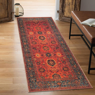 2X7 Rug - Machine Washable Runner Rug With Non-...