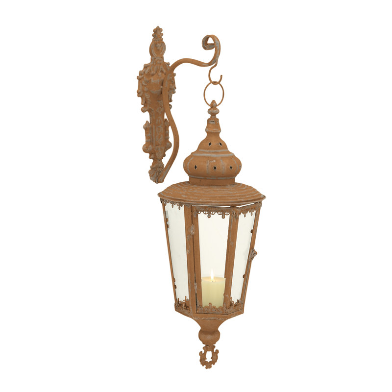 Metal Wall Lantern, Copper