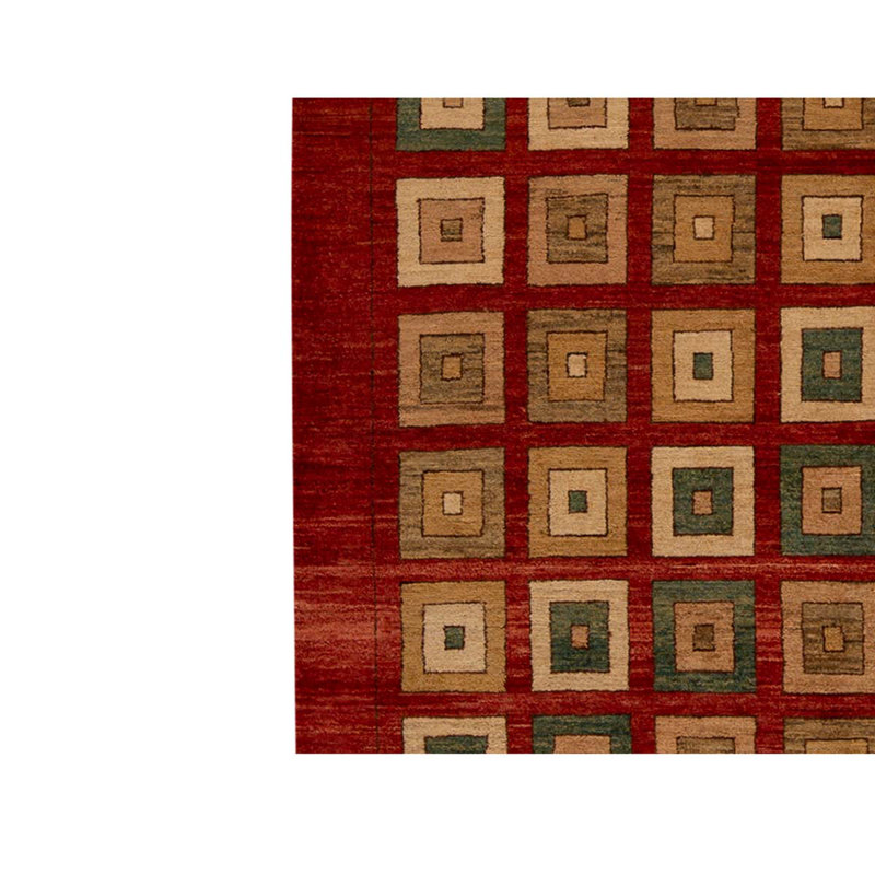Tapis rouge / orange / vert de haute qualité