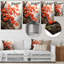 Japon Art corail cramoisi érable II - décoration murale florale en métal-2136947863