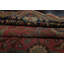 Tapis botanique traditionnel rose antique en laine noué à la main 12 K 17 pi x 12 pi 8 po