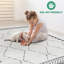 Tapis intérieur géométrique crème / anthracite High-Low Trellis (2 pi x 3 pi) - Moderne, sans perte de poids | Idée de cadeau-831114475