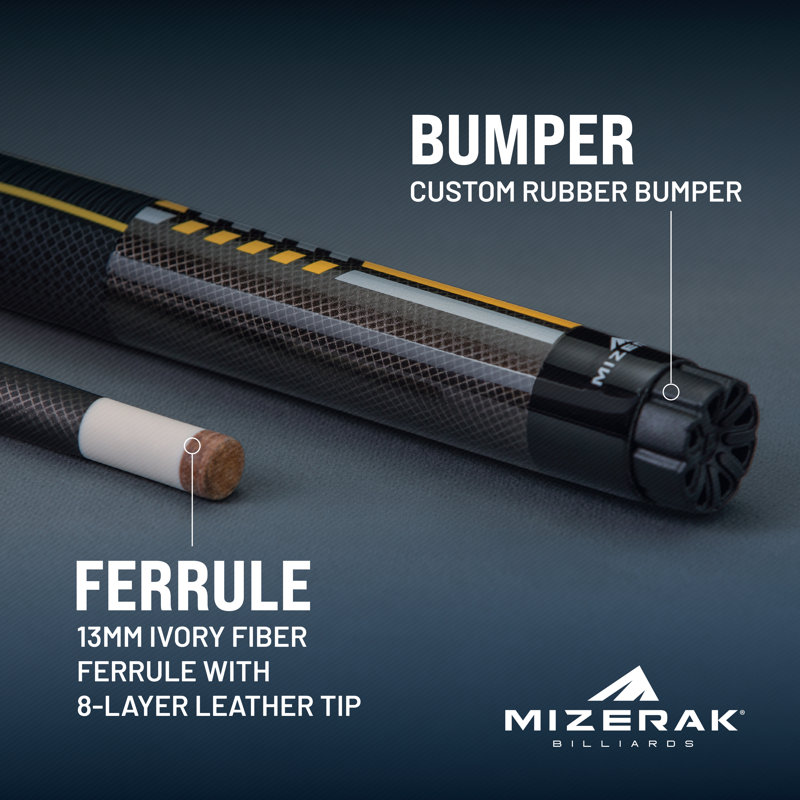 Queue en carbone composite 58 po Mizerak, Jaune