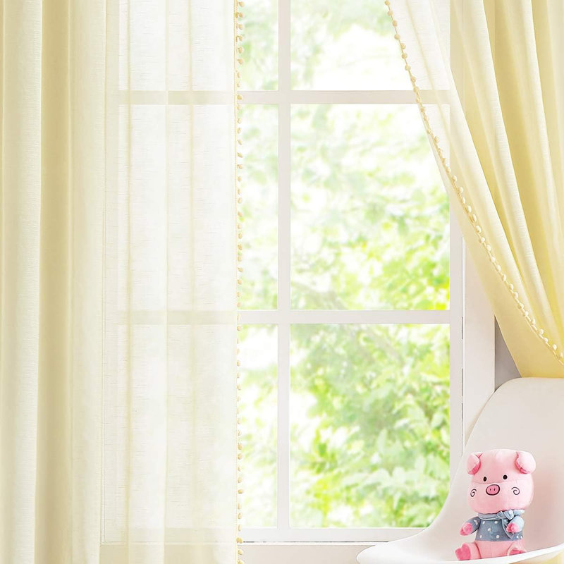 Semi Sheer Curtain Pair