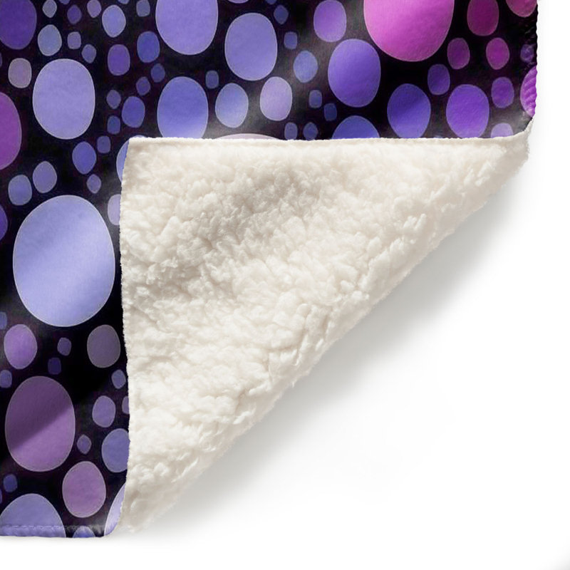  Jeté orchidée Cool Dots, l 68 po x L 80 po