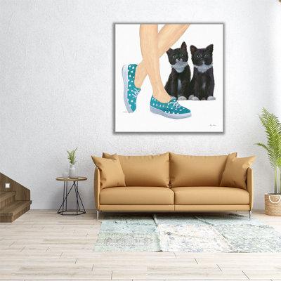«Cutie Kitties III», reproduction d'art sur toile