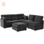 Canapé modulaire en chenille-1700176483