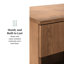 Ridvan 1-Drawer Nightstands with Open Cubby-98593309
